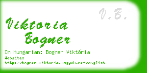viktoria bogner business card